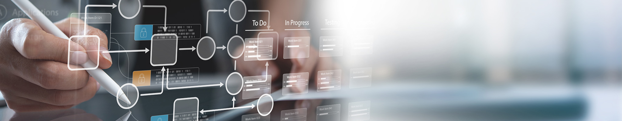 Business process, workflow automation with flowchart